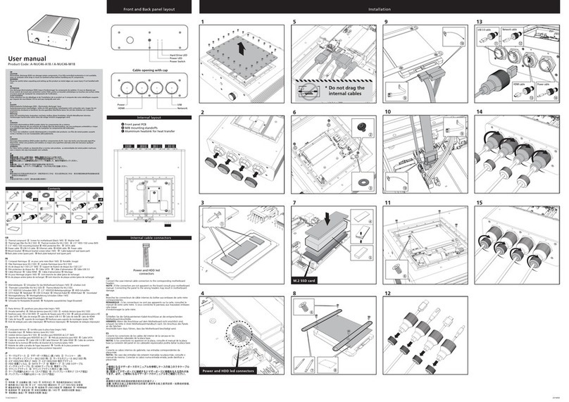 Akasa A-NUC46-A1B User manual Akasa A-NUC46-A1B User manual