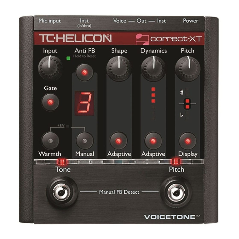 TC-Helicon VoiceTone Correct XT user manual