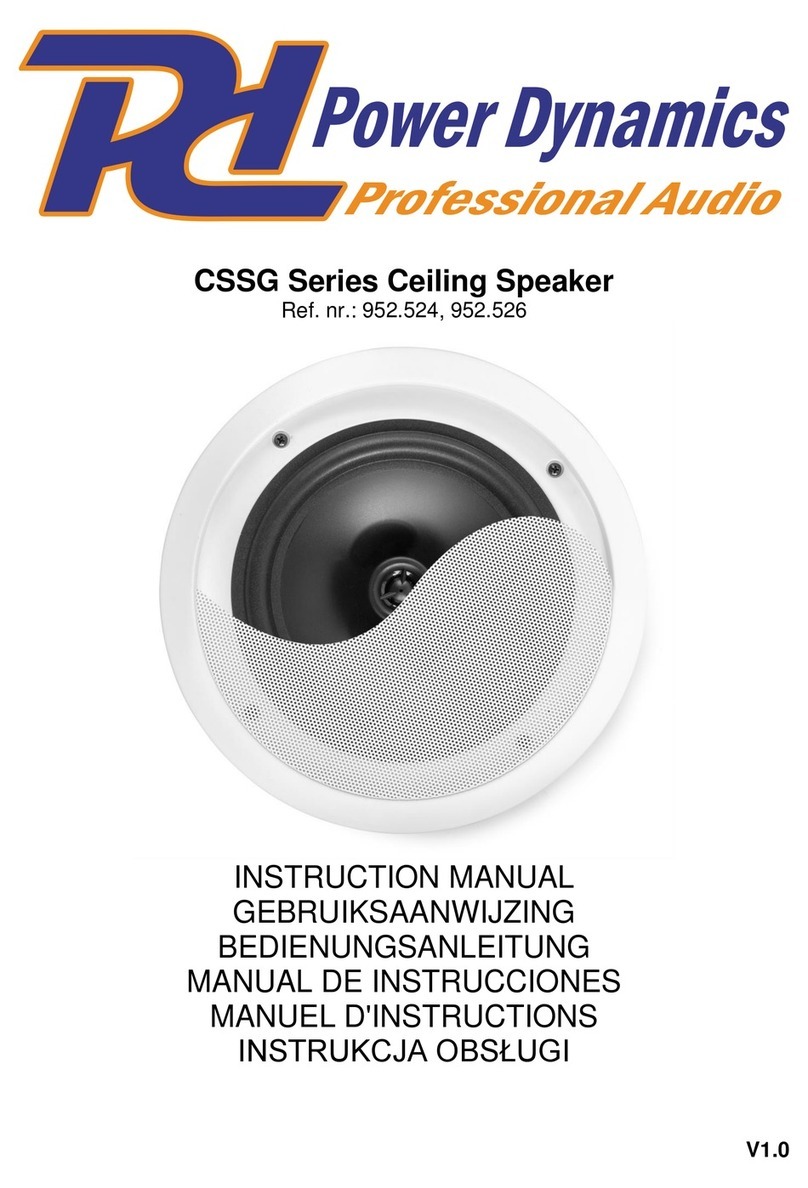 Power Dynamics CSSG Series User manual