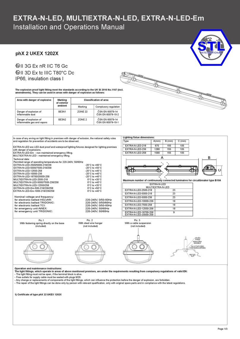 STL EXTRA-N-LED Installation and operation manual