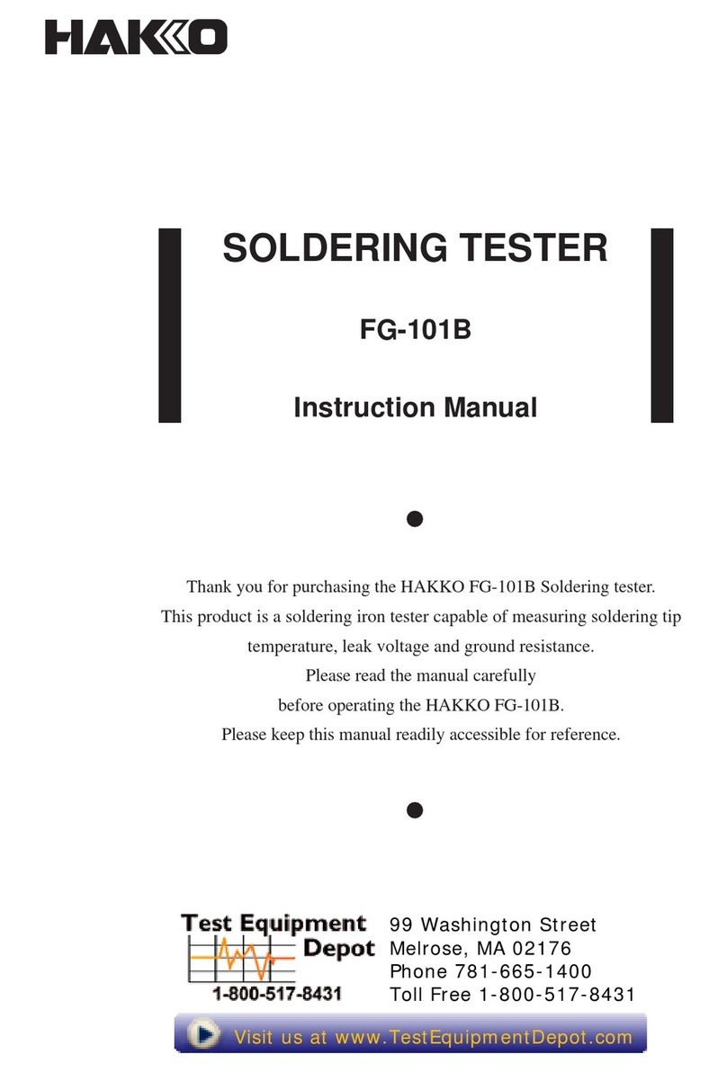 Hakko Electronics FG101B-03 instruction manual