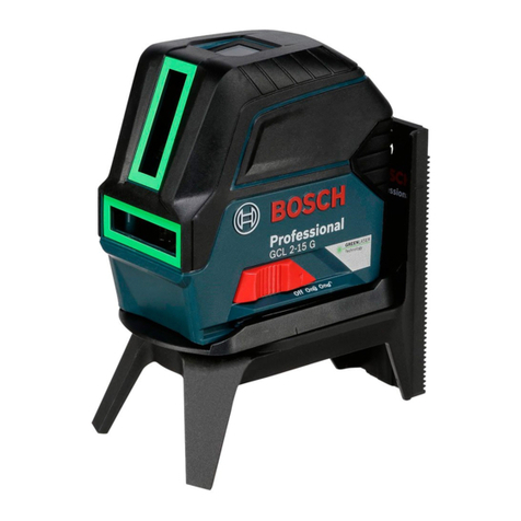 Bosch GCL 2-15 G Professional User manual