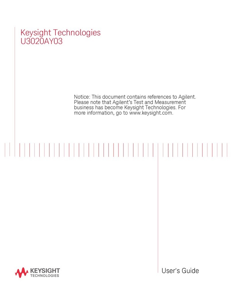 Keysight Technologies U3020AY03 User manual