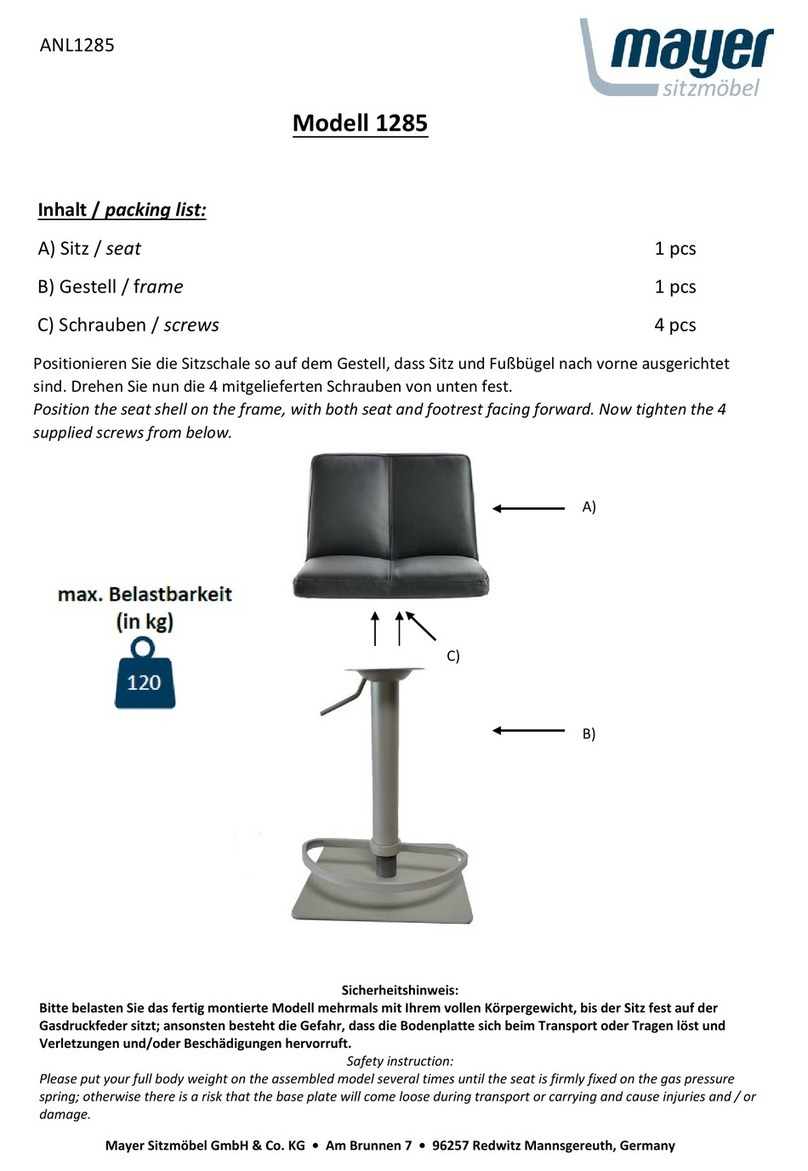 Mayer 1285 User manual