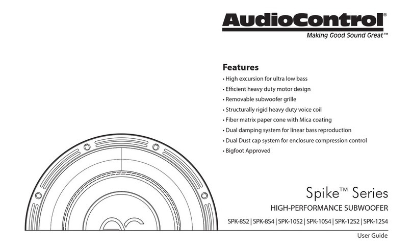 Audio Control Spike Series User manual
