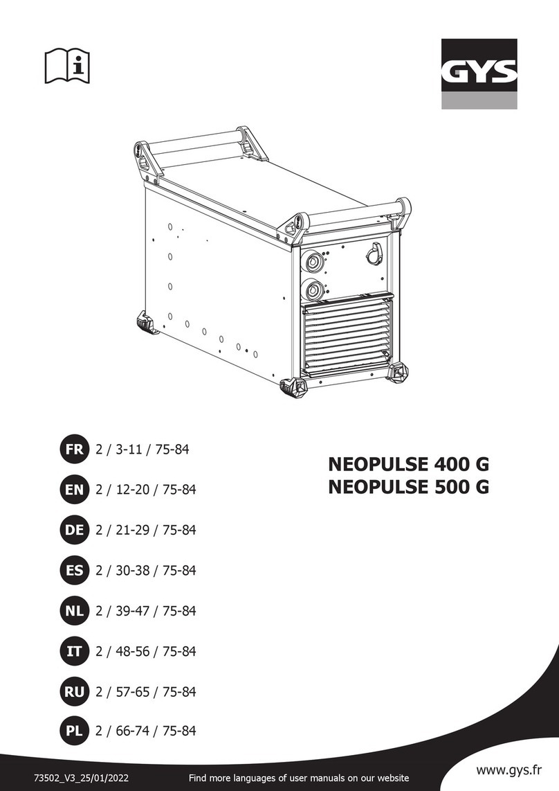 GYS NEOPULSE 400 G manual GYS NEOPULSE 400 G manual