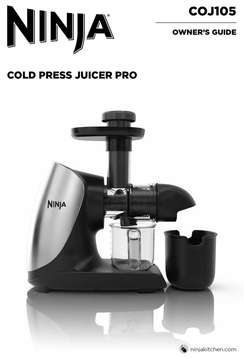 Ninja COLD PRESS JUICER PRO User manual