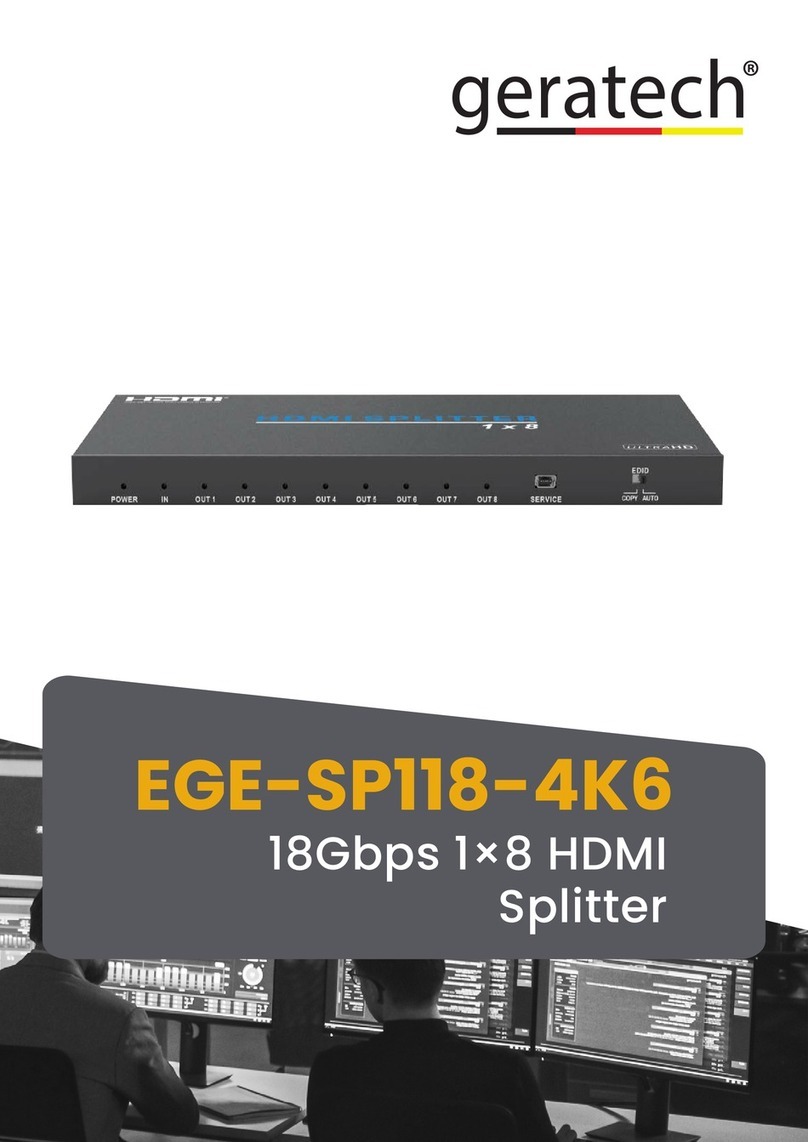 geratech EGE-SP118-4K6 User manual geratech EGE-SP118-4K6 User manual