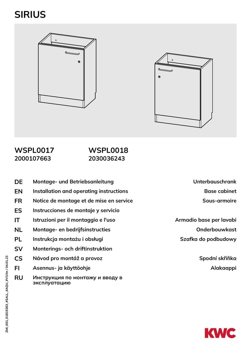 KWC SIRIUS WSPL0017 User manual KWC SIRIUS WSPL0017 User manual