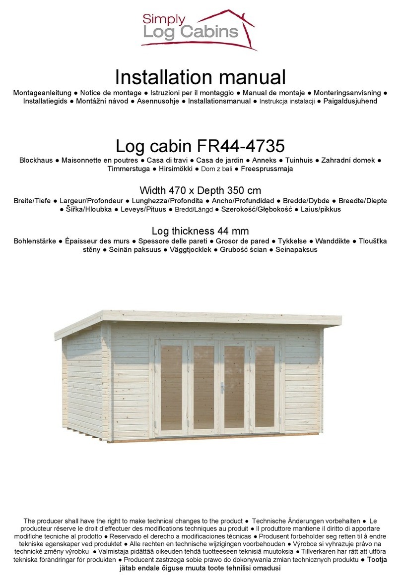 Simply Log Cabins FR44-4735 User manual