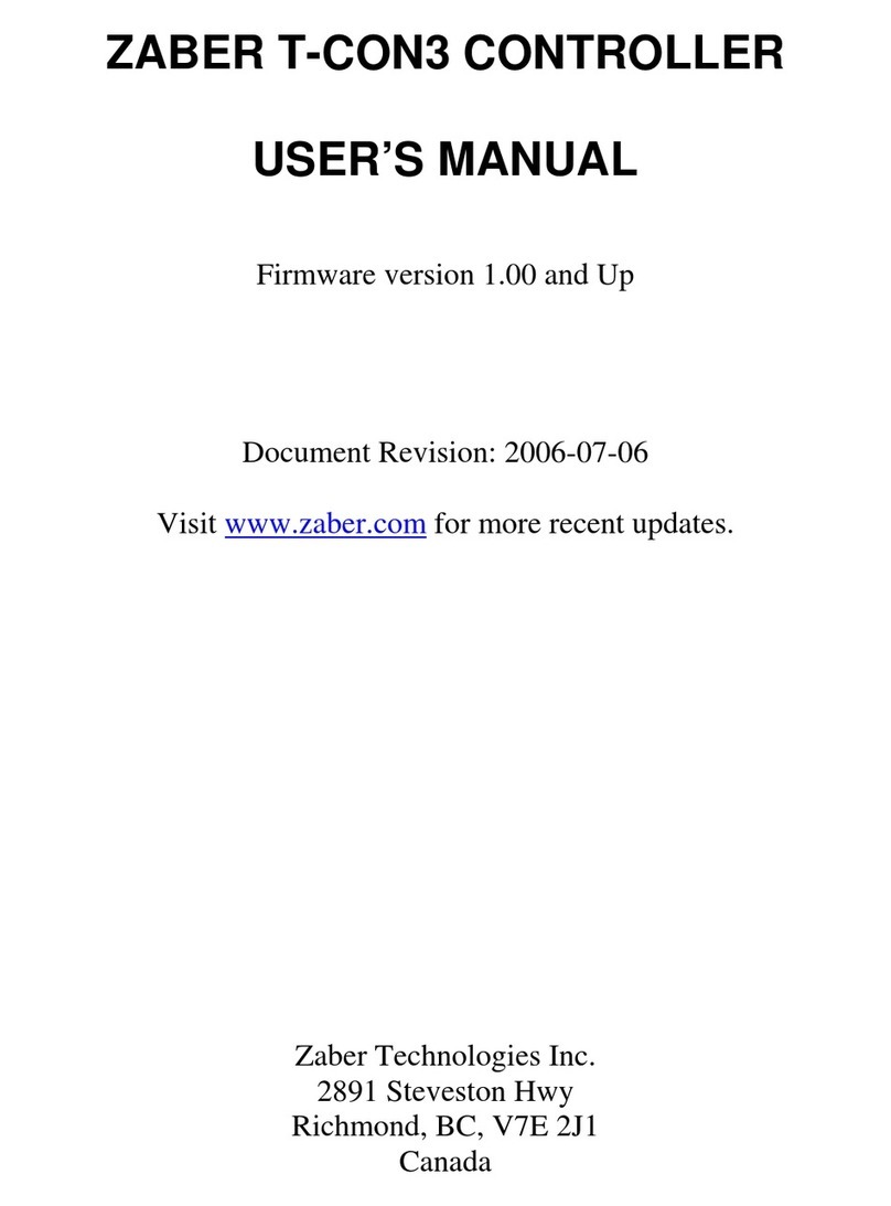 Zaber T-CON3 user manual