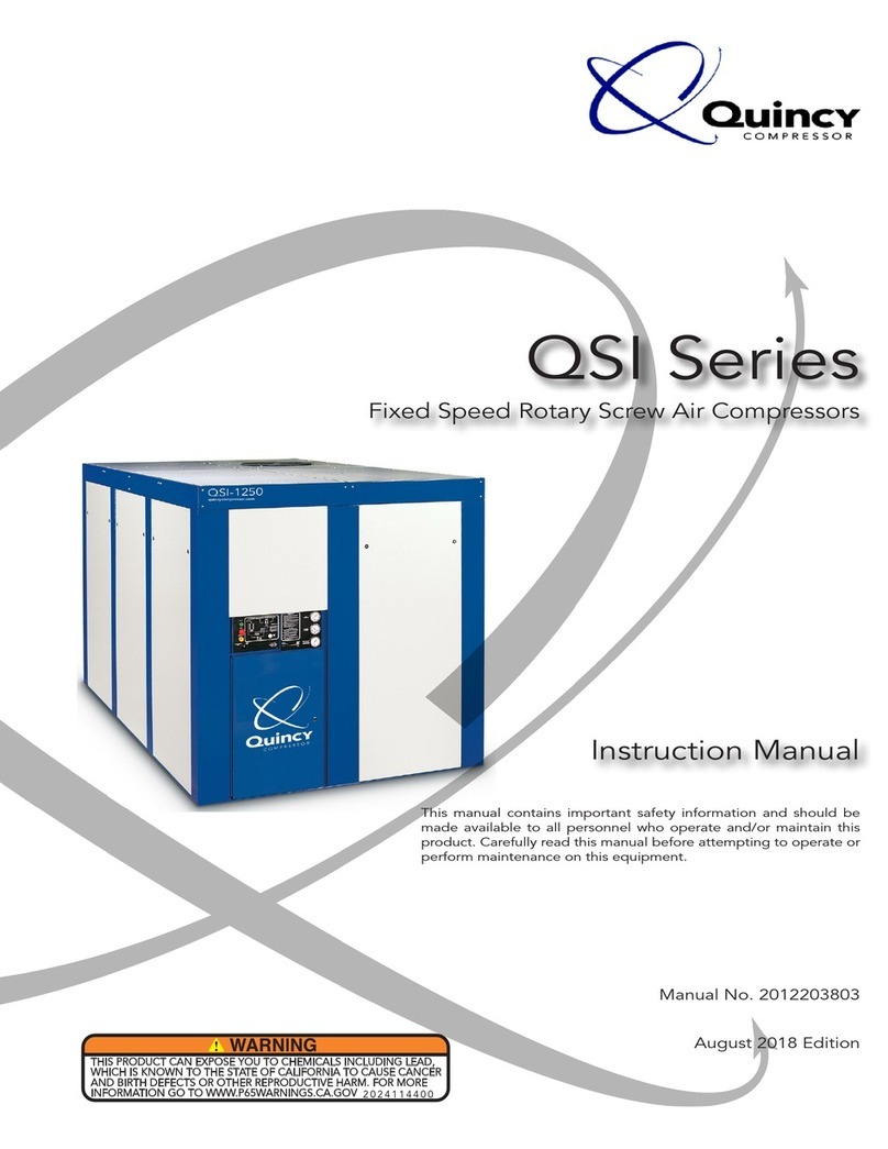 Quincy Compressor QSI Series User manual