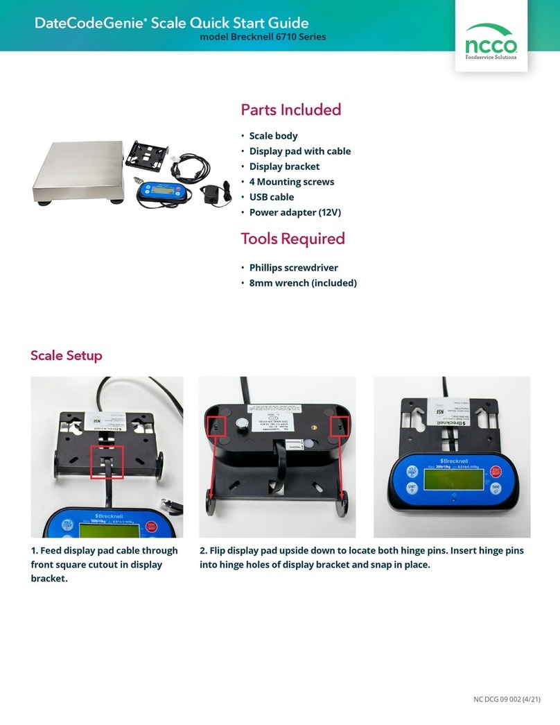 Brecknell 6710 Series quick start guide
