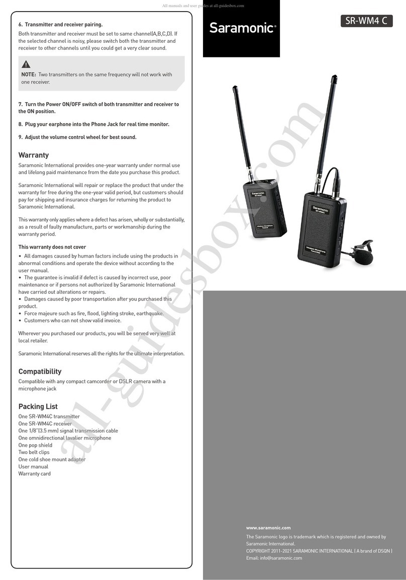 Saramonic SR-WM4 C User manual