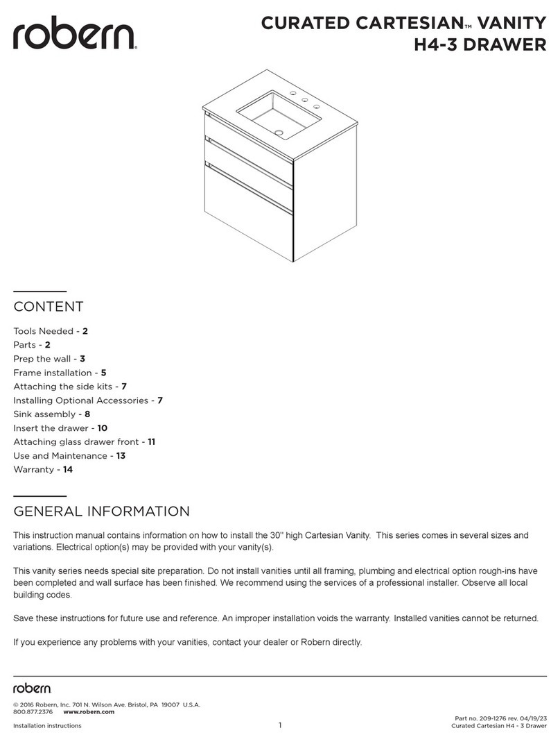 Robern CURATED CARTESIAN H4-3 User manual