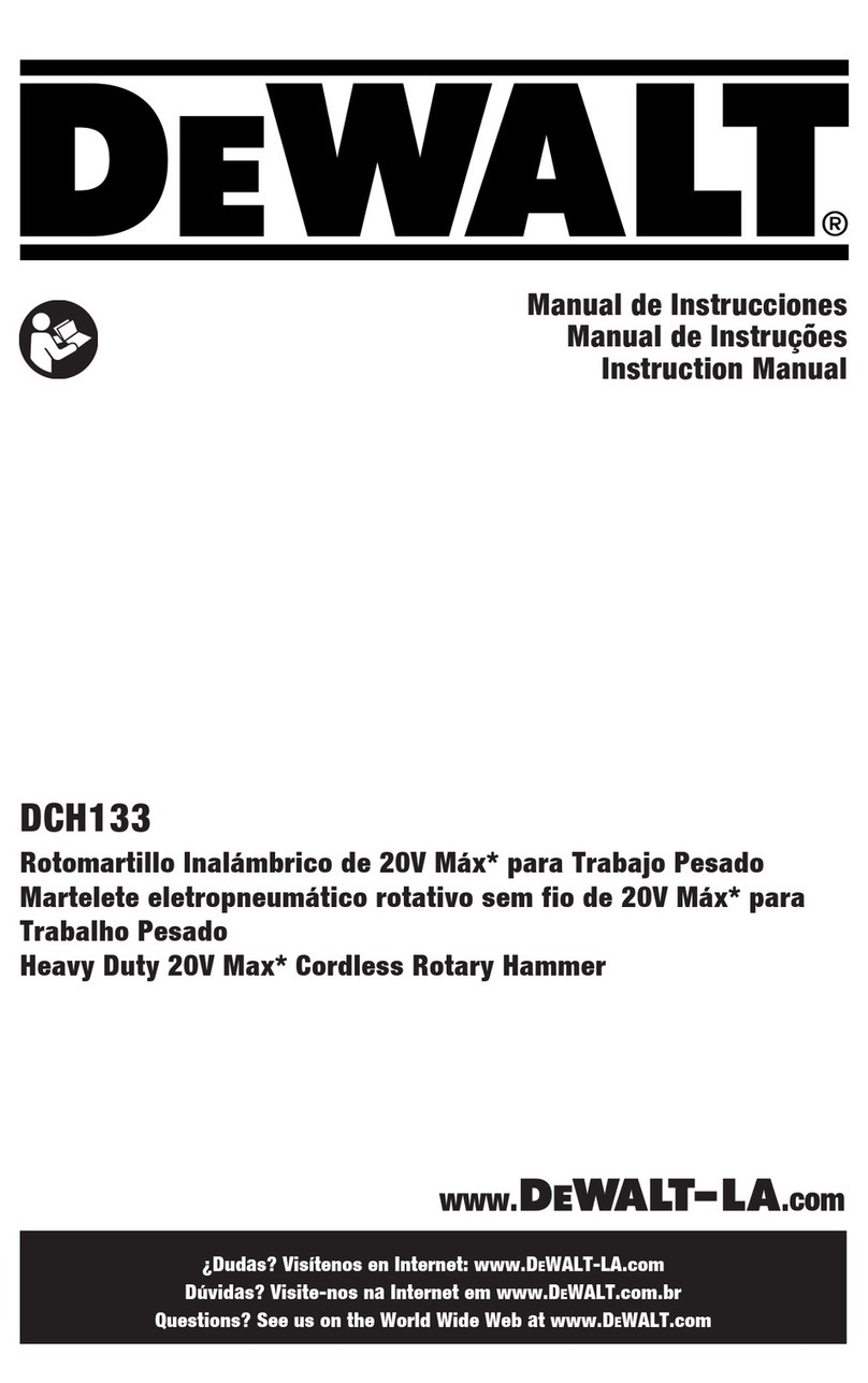 DeWalt DCH133H2-AR User manual