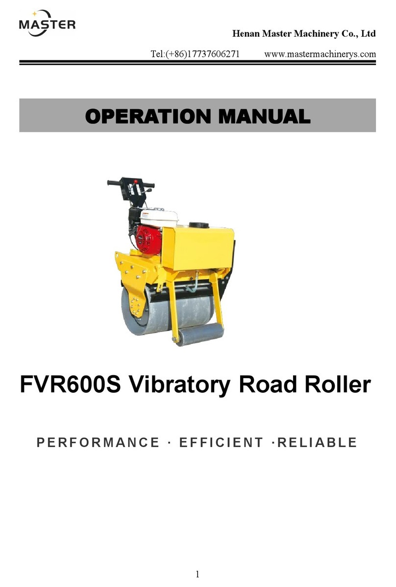 Master FVR600S Operation manual