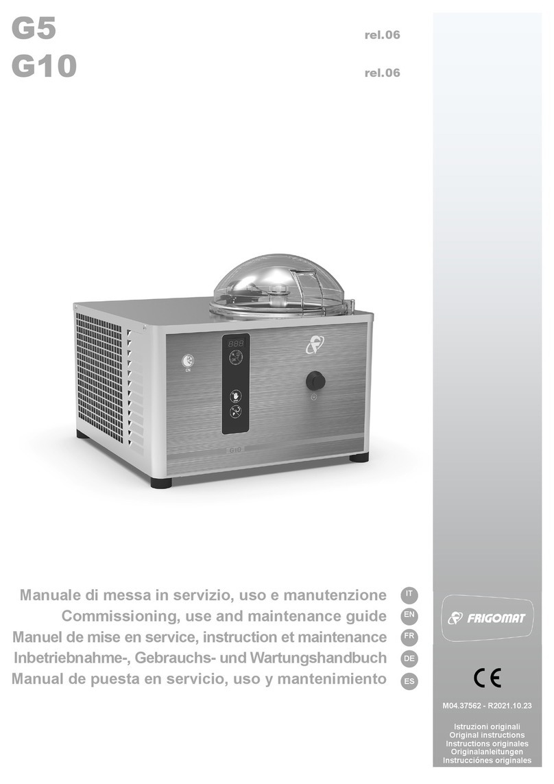 Frigomat G5 Installation and operating instructions Frigomat G5 Installation and operating instructions