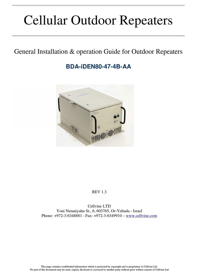 Cellvine BDA-iDEN80-47-4B-AA Owner's manual
