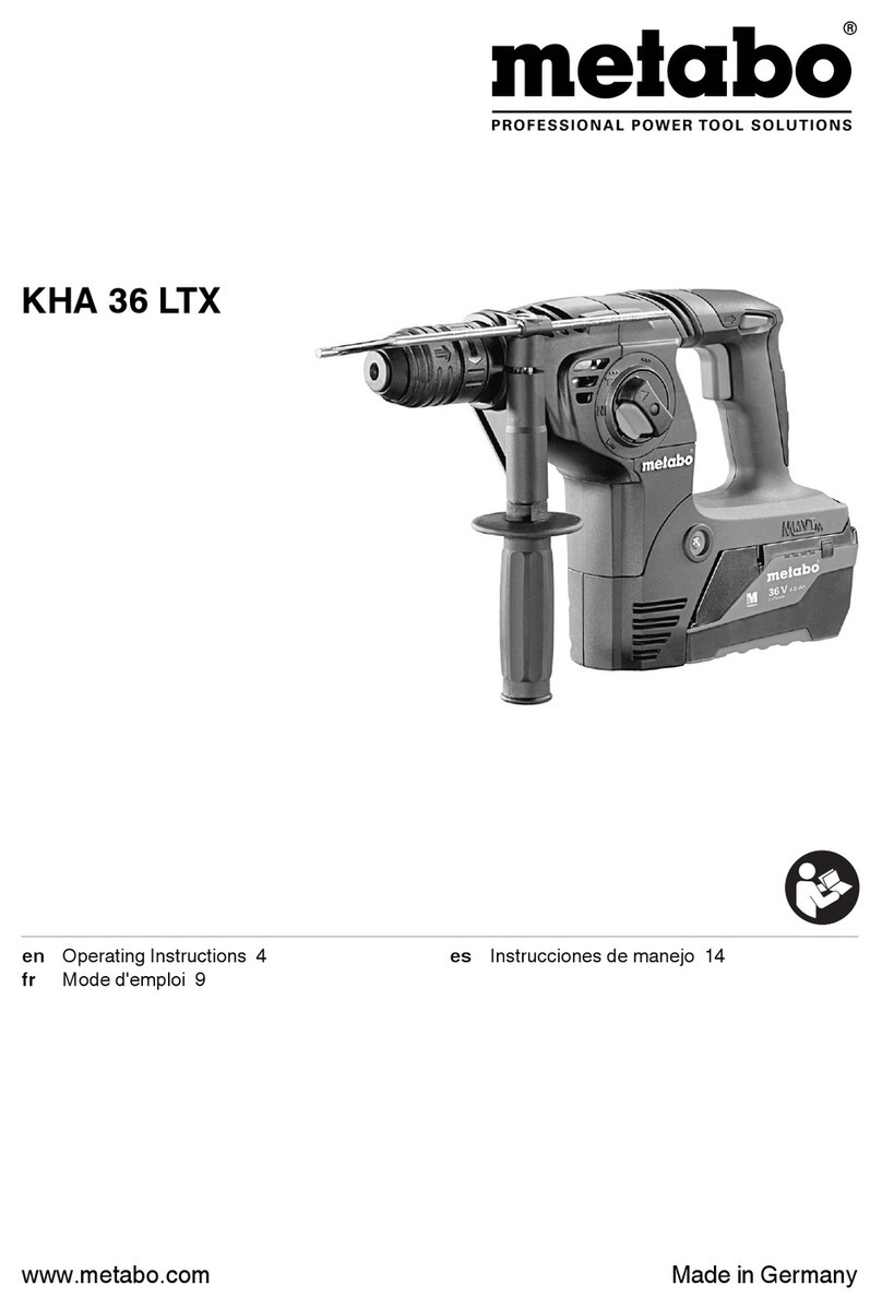 Metabo KHA 36 LTX User manual