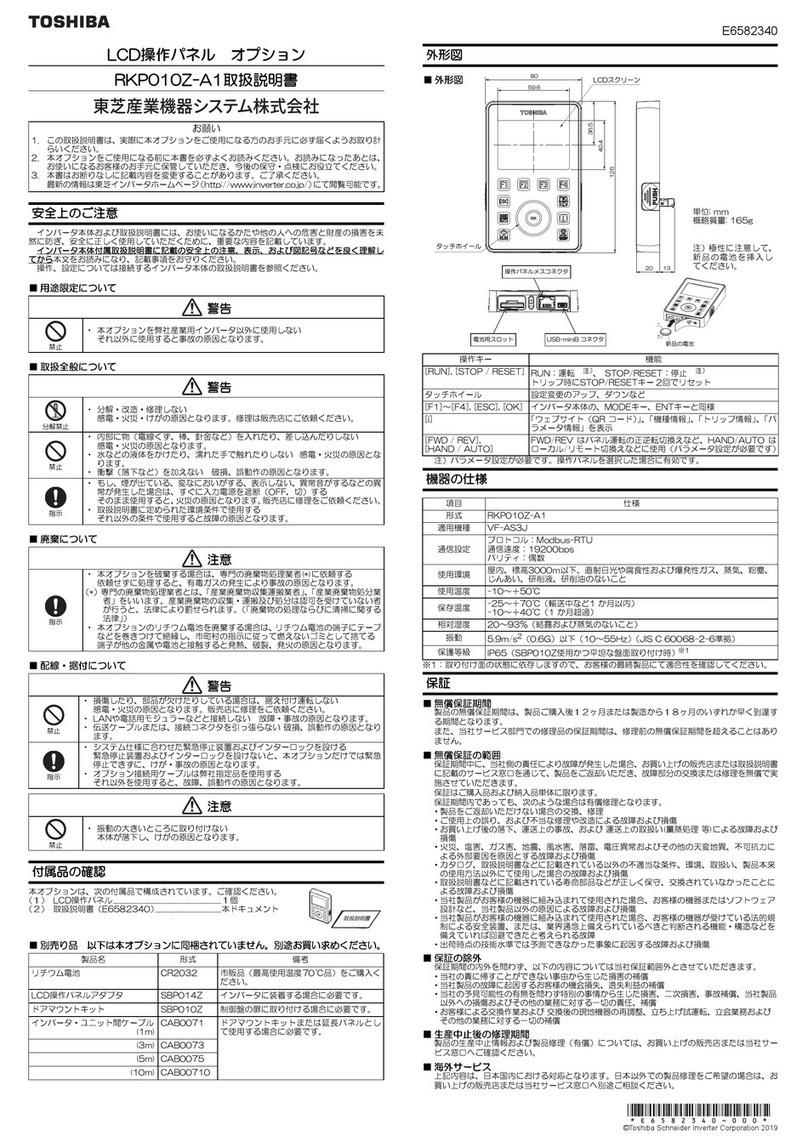 Toshiba RKP010Z-A1 User manual