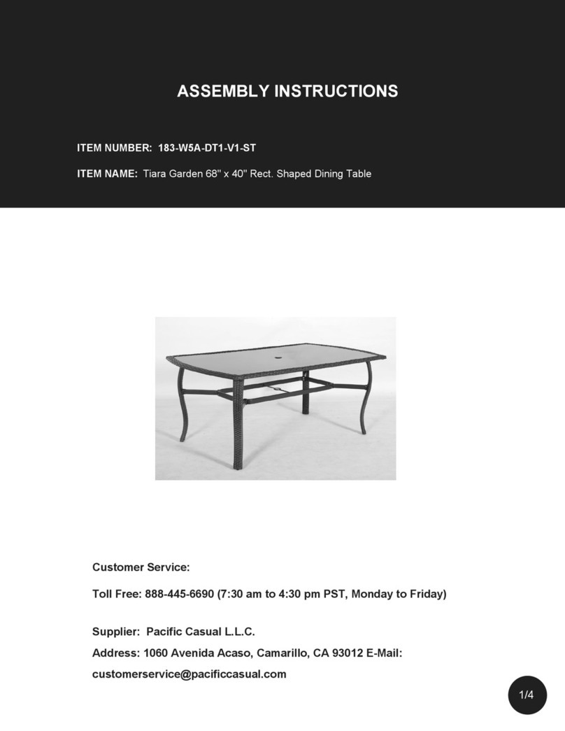 Pacific Casual 183-W5A-DT1-V1-ST User manual Pacific Casual 183-W5A-DT1-V1-ST User manual