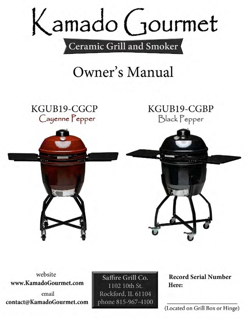 Kamado KGUB19-CGCP owner's manual