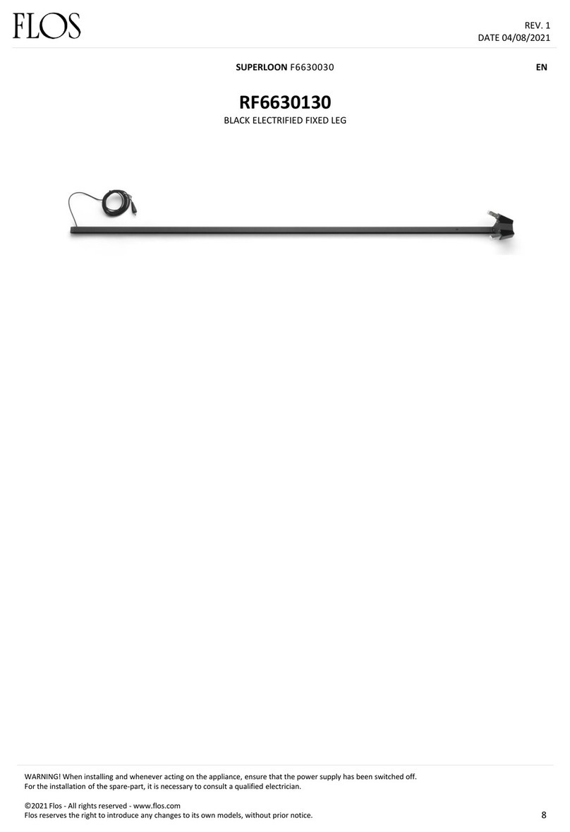 FLOS SUPERLOON F6630030 quick start guide