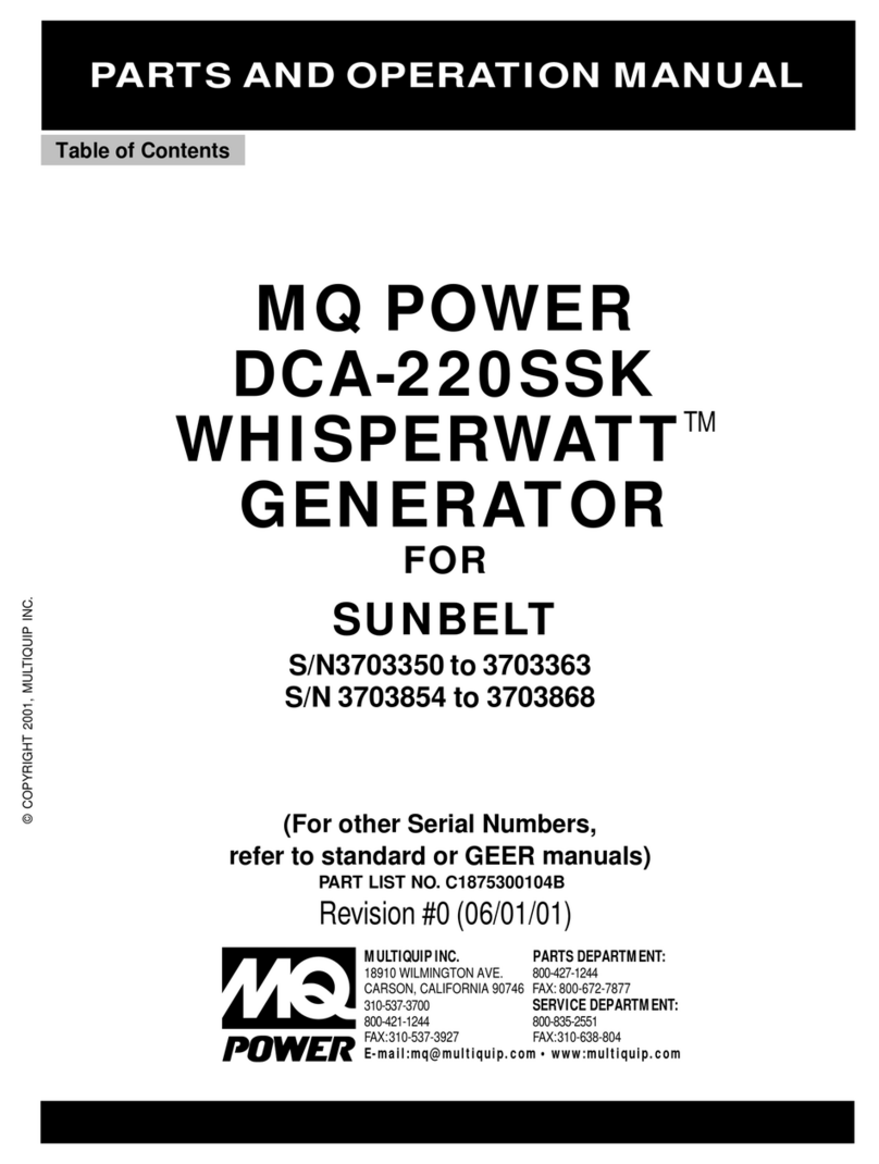 MQ Power DCA-220SSK Operation manual