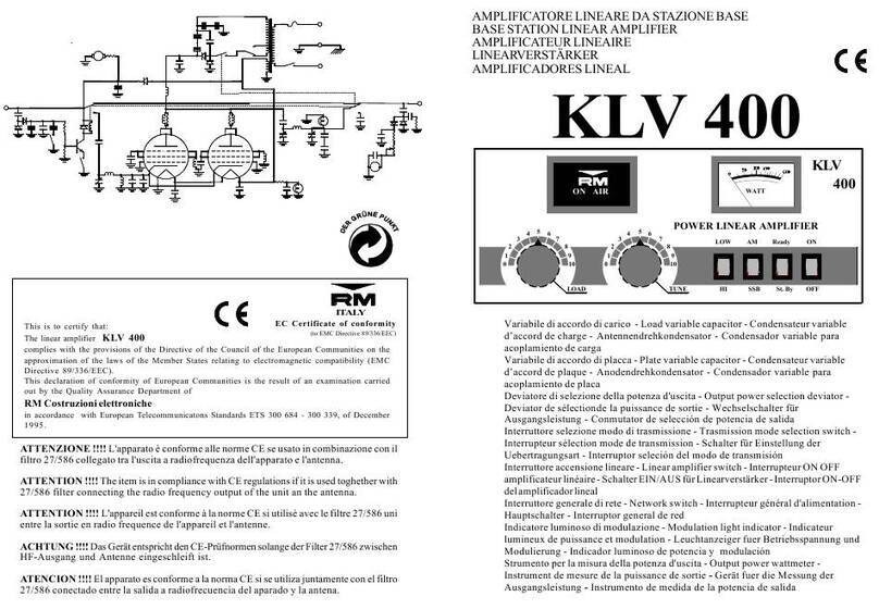 RM KLV 400 User manual