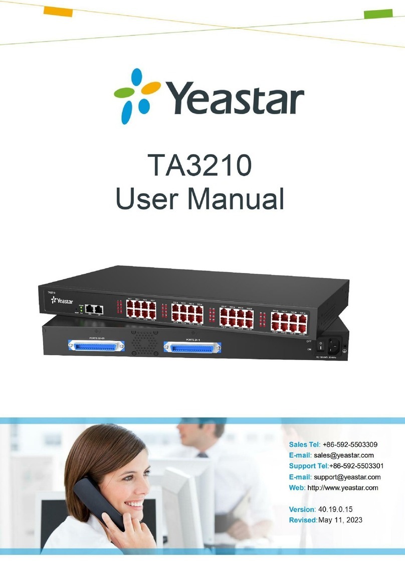 Yeastar Technology TA3210 user manual