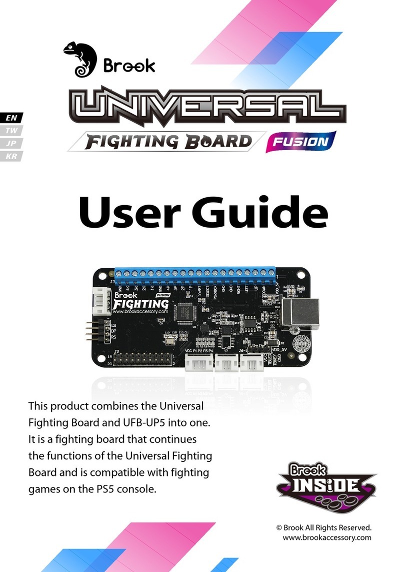 Brook UNIVERSALFIGHTING BOARD FUSION user guide Brook UNIVERSALFIGHTING BOARD FUSION user guide