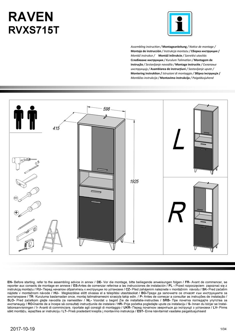 Forte RAVEN RVXS715T Assembling Instruction