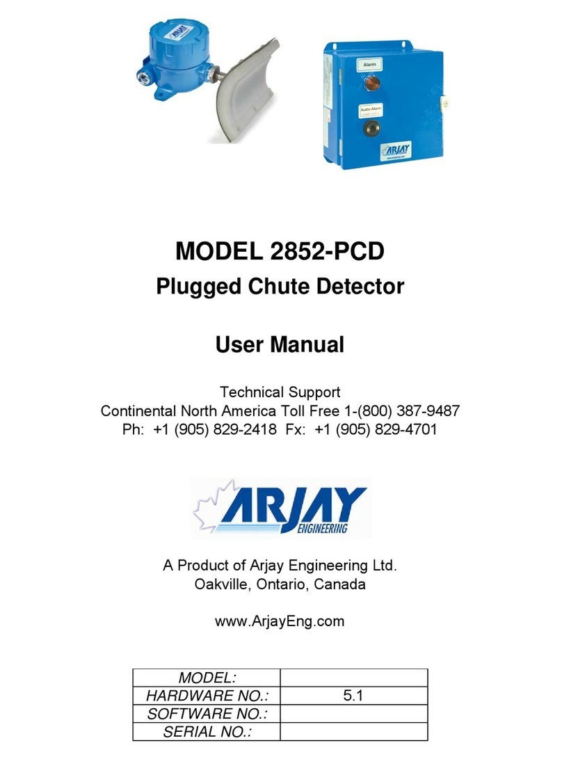 ARJAY ENGINEERING 2852-PCD user manual