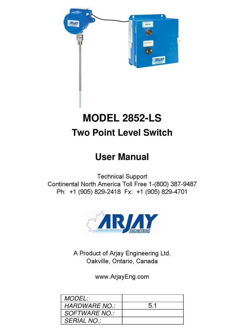 ARJAY ENGINEERING 2852-LS user manual