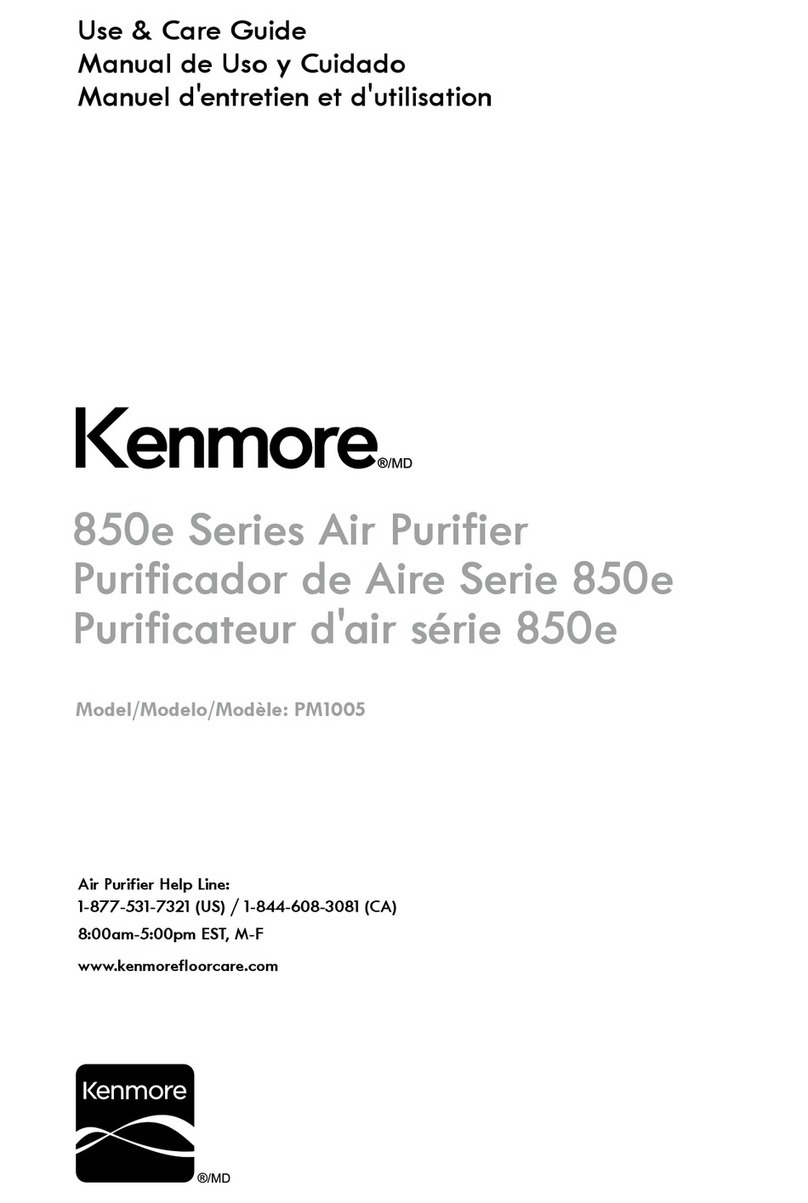 Kenmore 850e Series User manual