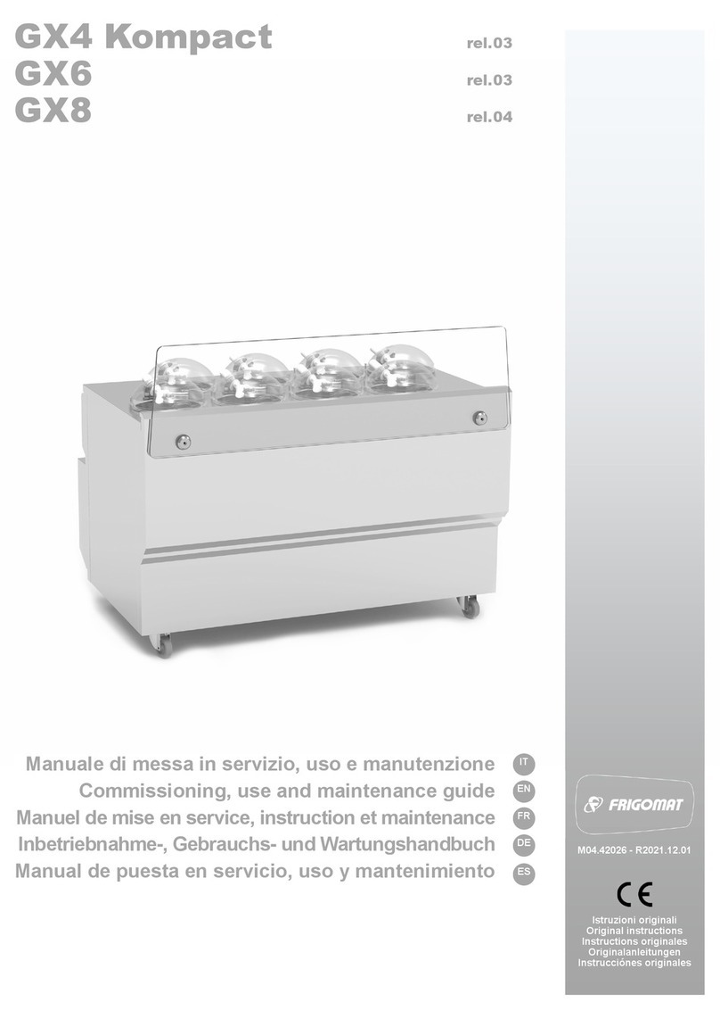 Frigomat GX4 Installation, use and maintenance guide
