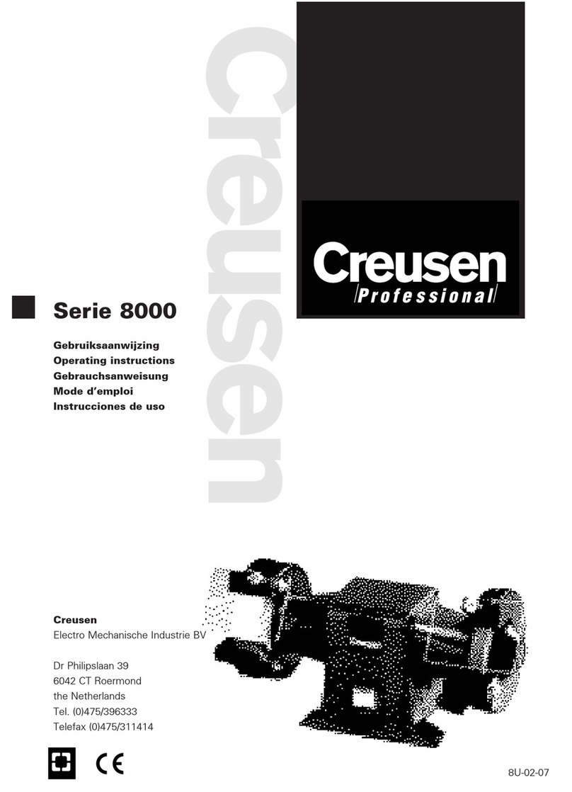 Creusen 8000 Series operating instructions