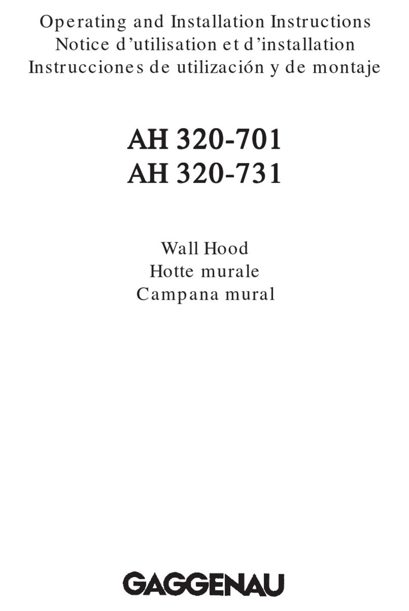 Gaggenau AH 320-701 Operating and installation instructions