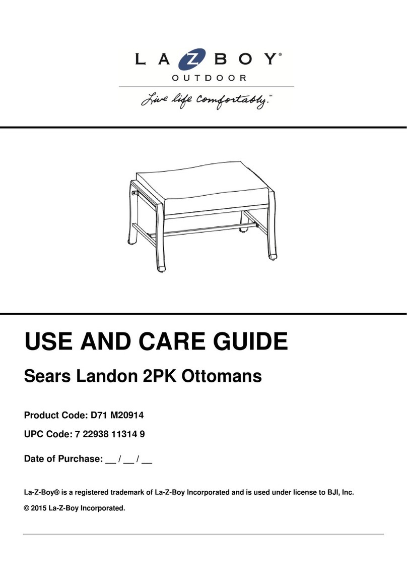LAZBOY Sears Landon D71 M20914 Use and care guide LAZBOY Sears Landon D71 M20914 Use and care guide
