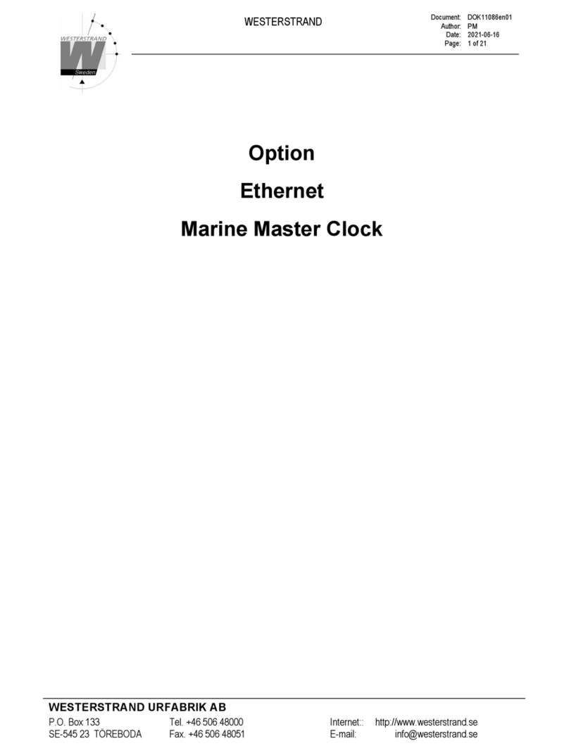 WESTERSTRAND 123383-01 manual