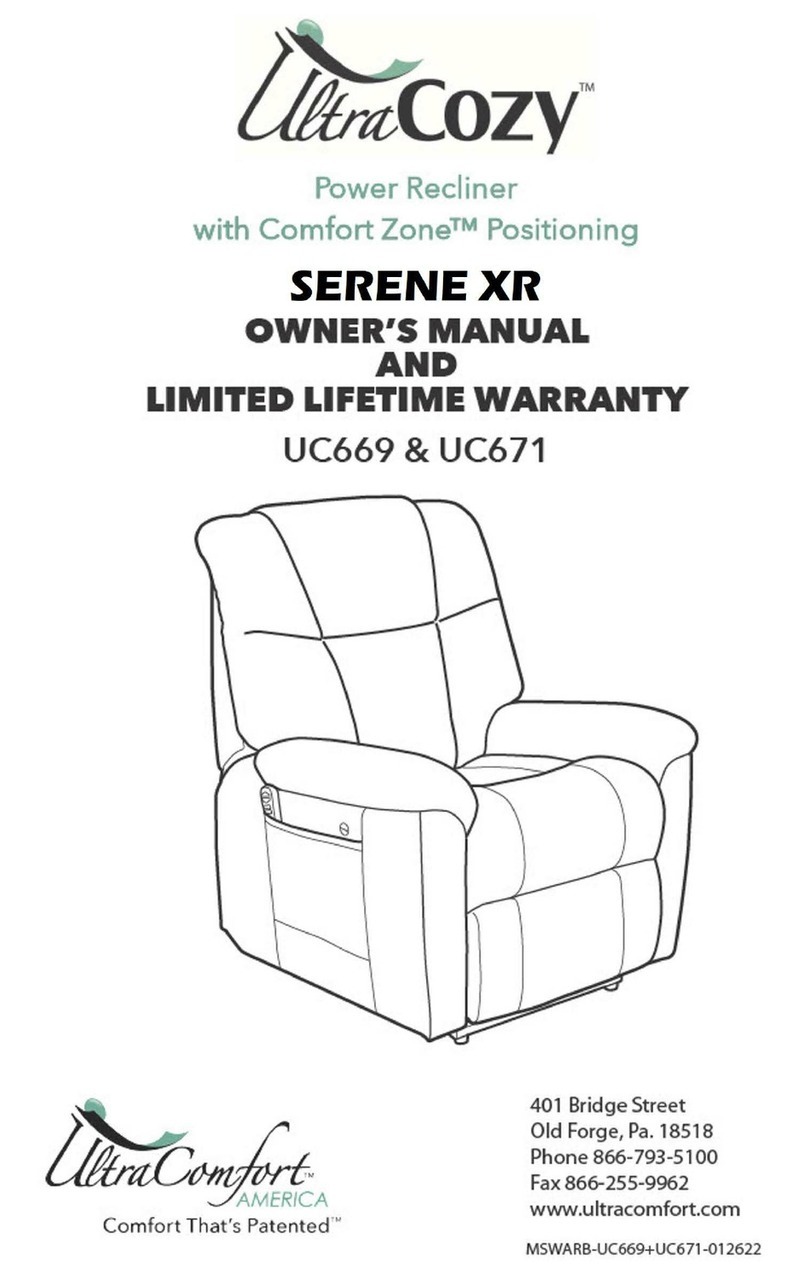 ultracomfort UltraCozy SERENE XR UC669 owner's manual