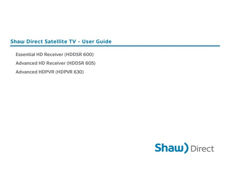 Shaw Essential HD Receiver user guide