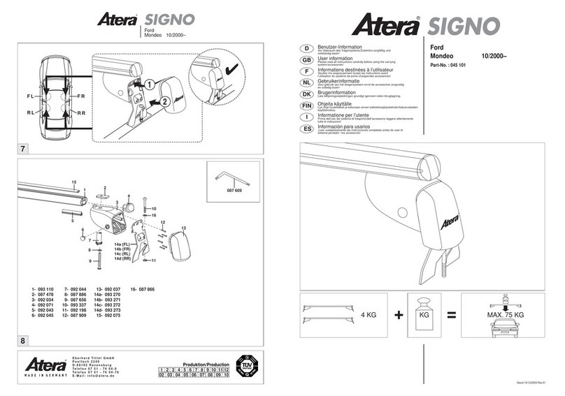 Atera SIGNO Operation manual Atera SIGNO Operation manual