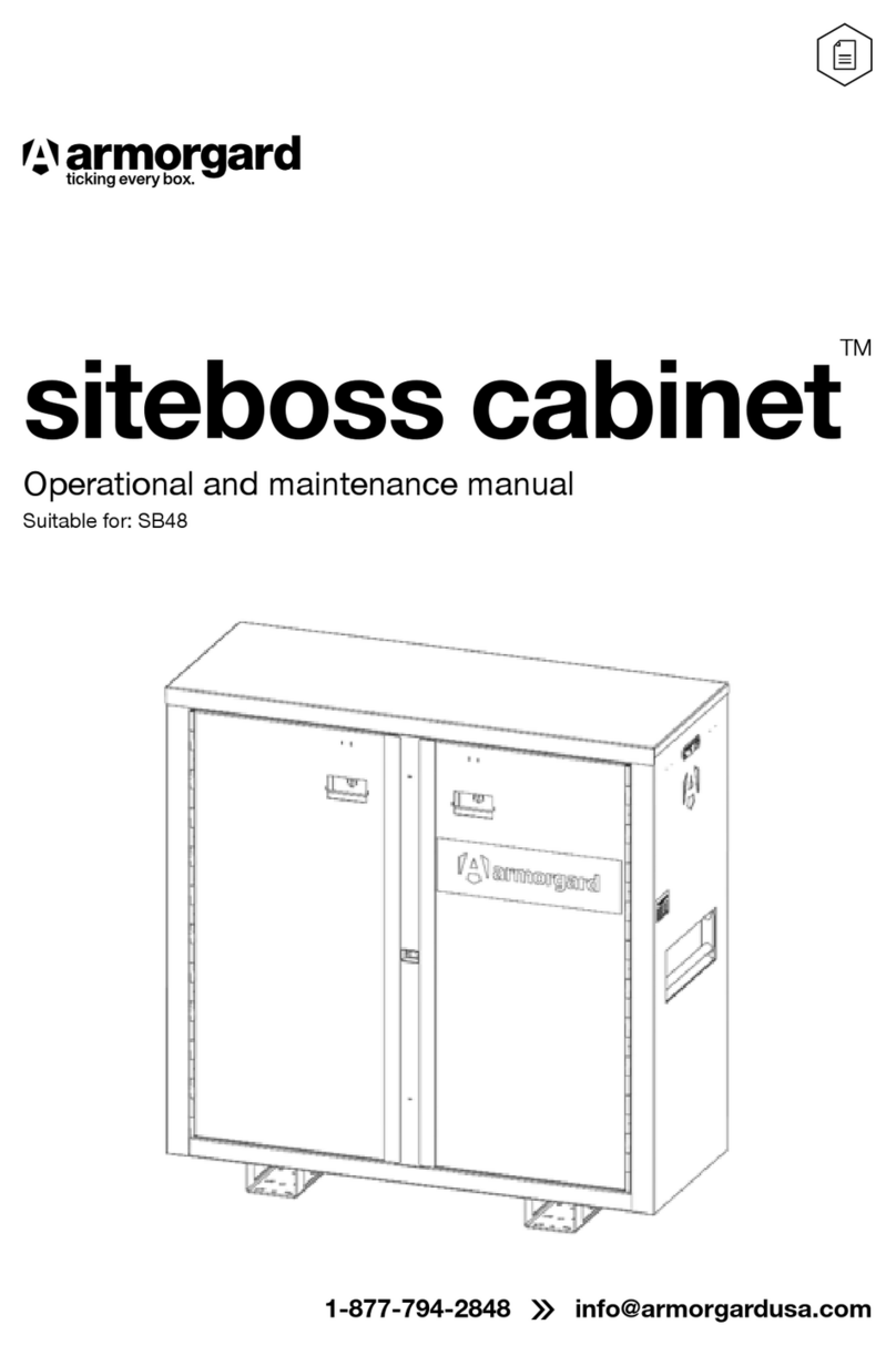 Armorgard siteboss cabinet SB48 Quick start guide