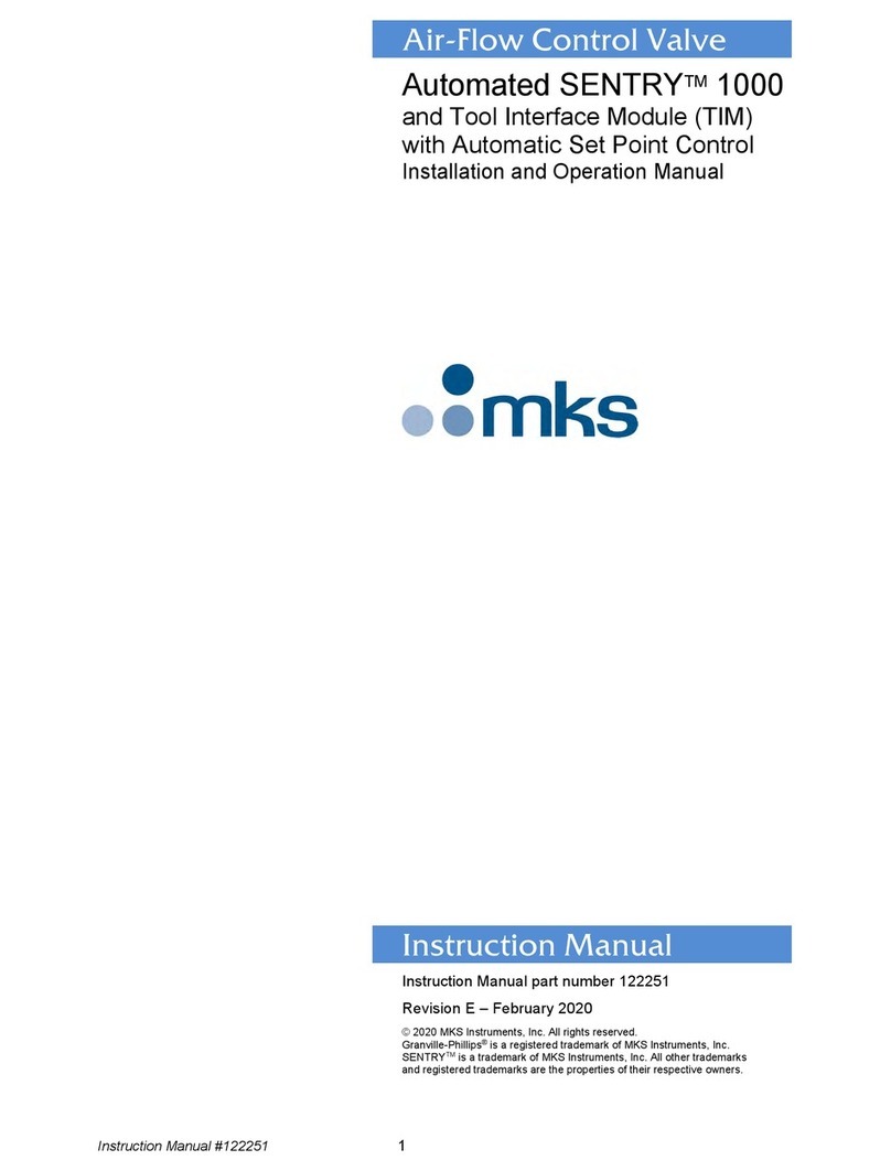 MKS Automated SENTRY 1000 Installation and operation manual