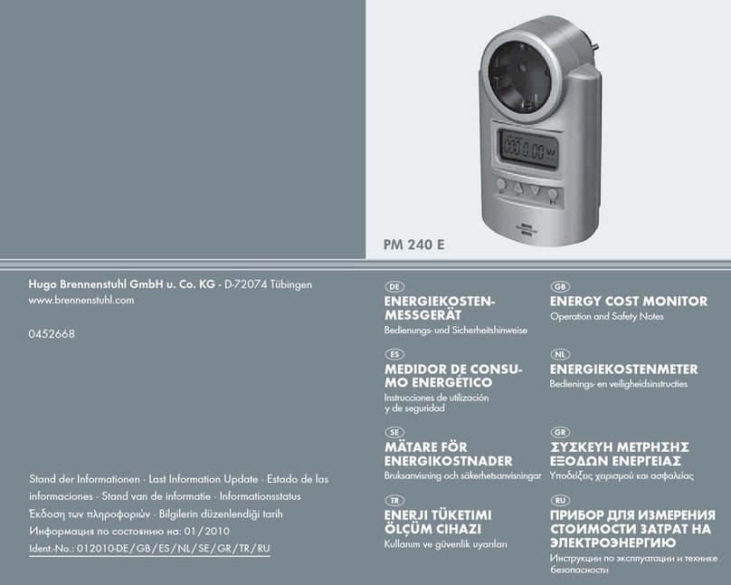 brennenstuhl PM 240 E Operation and safety notes