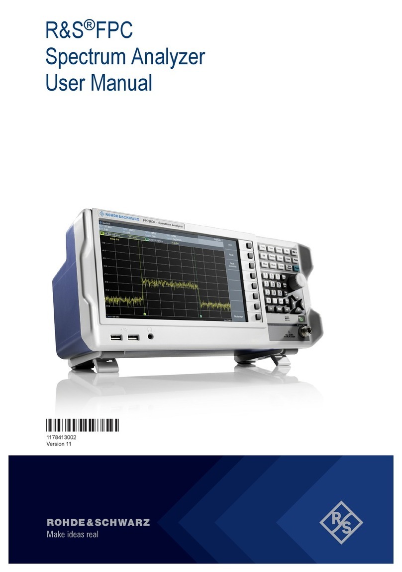 Rohde & Schwarz R&S FPC user manual Rohde & Schwarz R&S FPC user manual