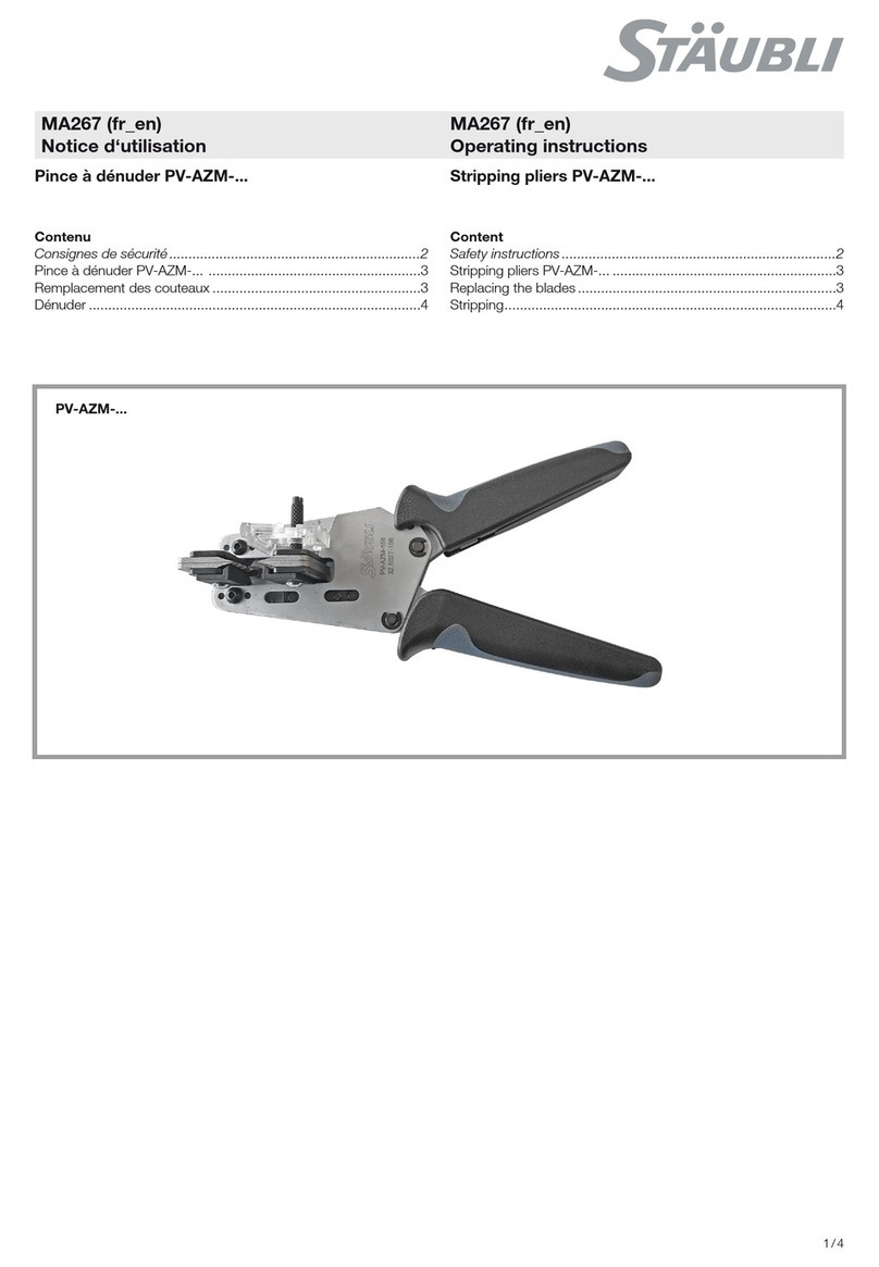Staubli PV-AZM Series operating instructions