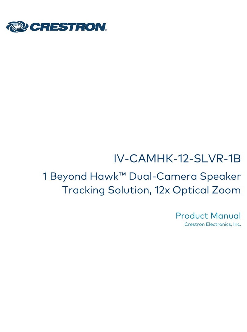 Crestron 1 Beyond Hawk IV-CAMHK-12-SLVR-1B product manual